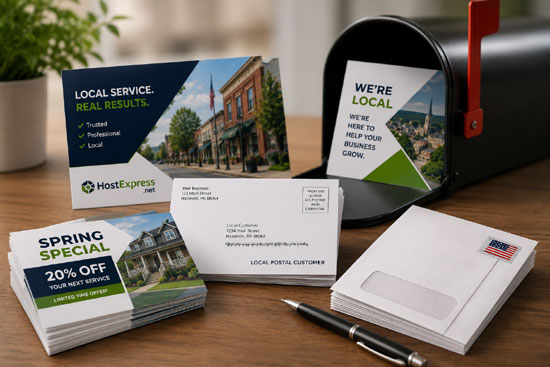 Direct mail and mailing services
